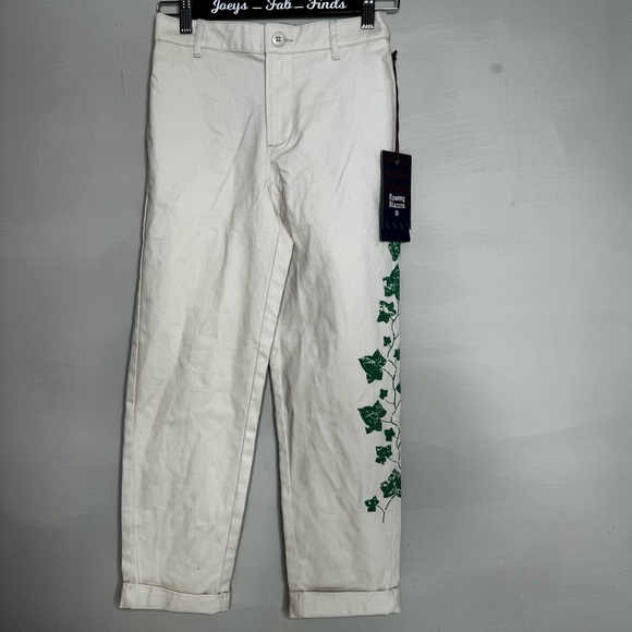Rowing Blazers Youth Ivy Vine Print Khaki Pants - Picture 3 of 9